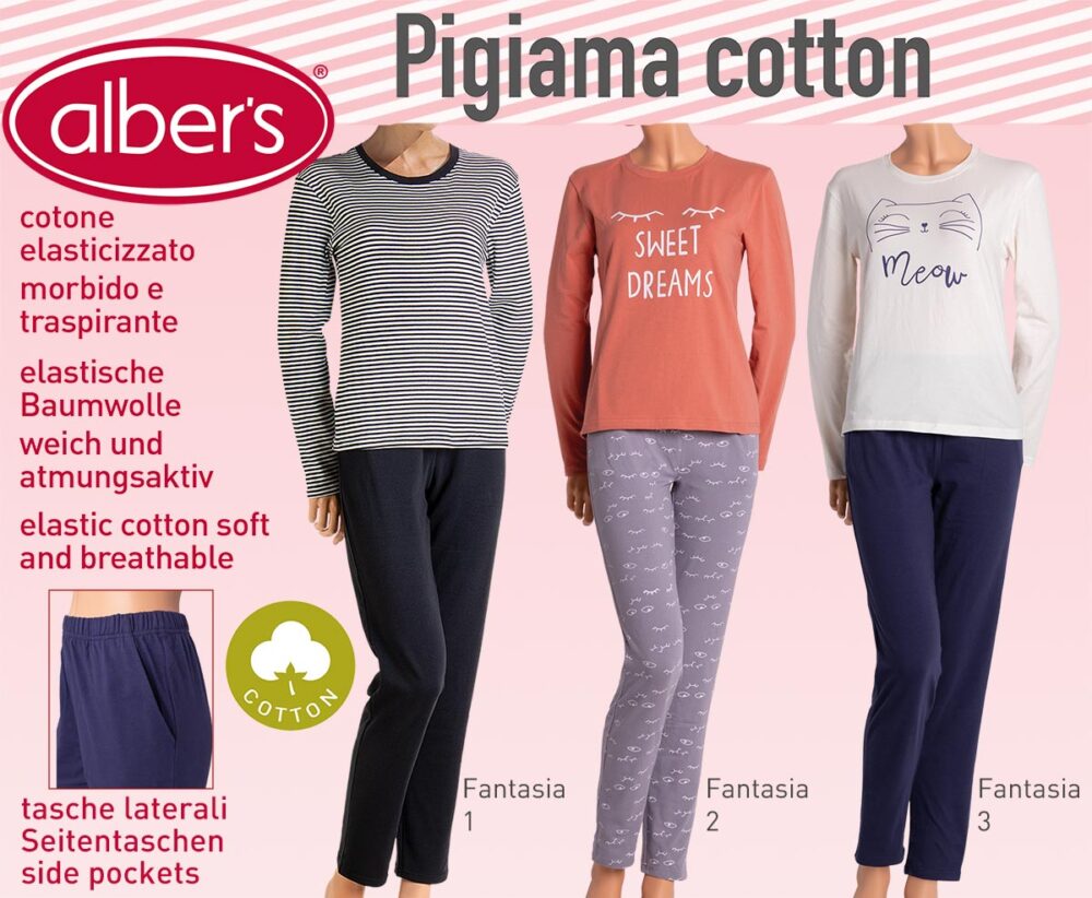 LADIES PYJAMA SET LONG