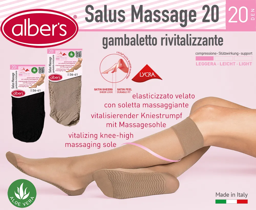 SALUS MASSAGE 20 GAMBALETTO DONNA 20 DEN LYCRA