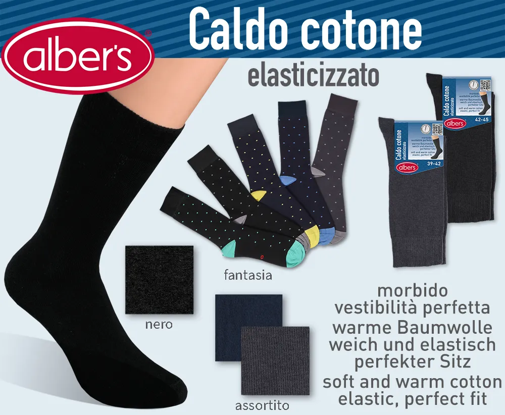 CALZINO UOMO CALDO COTONE