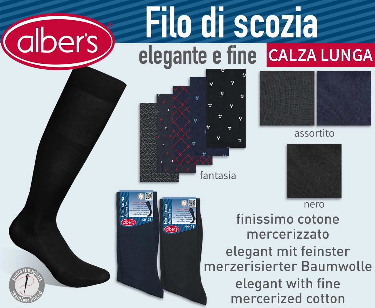 CALZINO UOMO LUNGO FILO DI SCOZIA