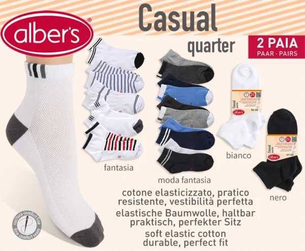 CALZINO UOMO & DONNA CASUAL 2 PAIA