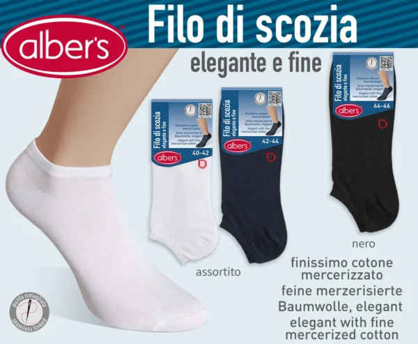 HERREN SNEAKER SOCKE FILO DI SCOZIA