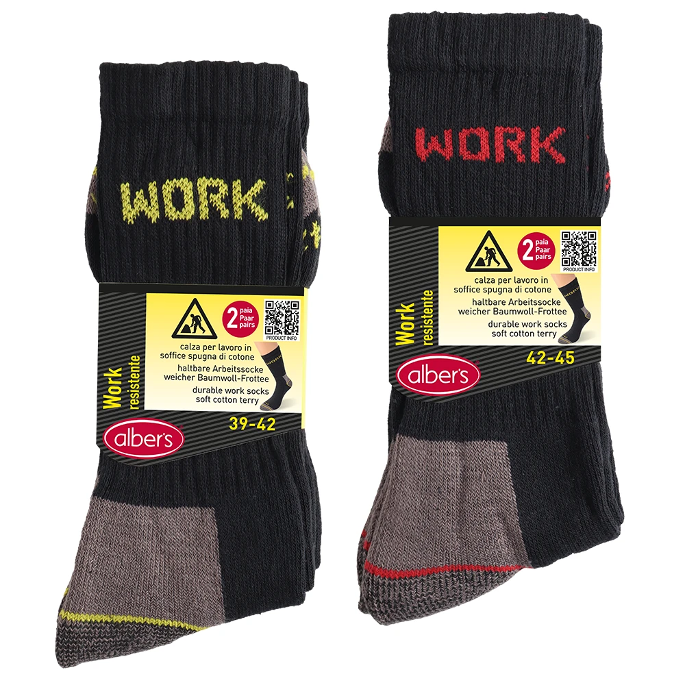 CALZINO UOMO WORK 2 PAIA - immagine 2