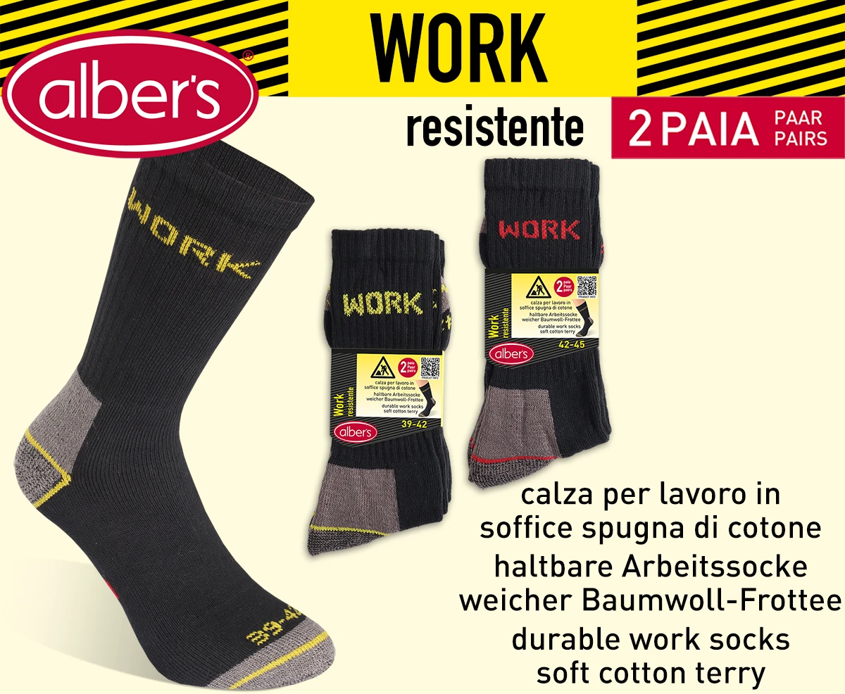 CALZINO UOMO WORK 2 PAIA