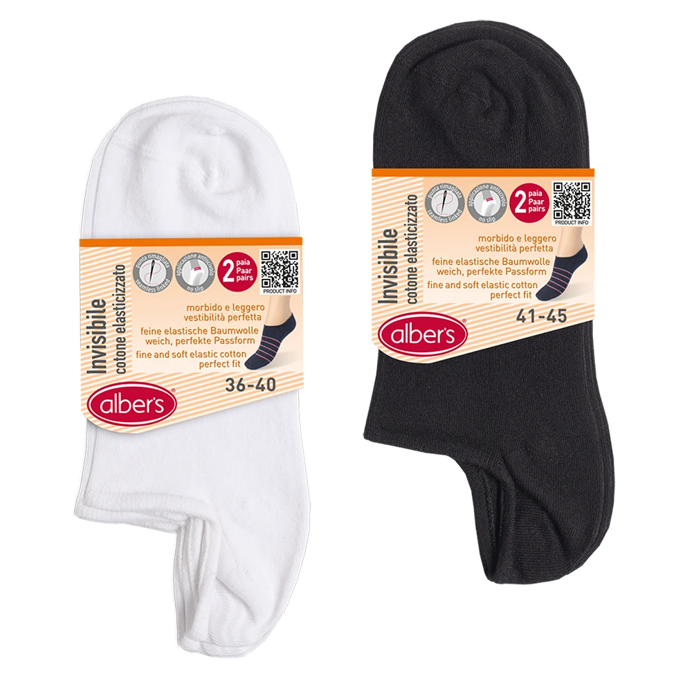 DAMEN & HERREN SNEAKER SOCKE INVISIBILE 2 PAAR – Bild 2
