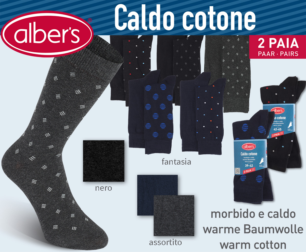 HERREN SOCKE CALDO COTONE 2 PAAR