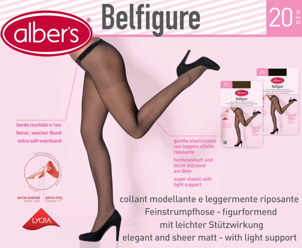 LADIES PANTYHOSE BELFIGURE 20 DEN LYCRA