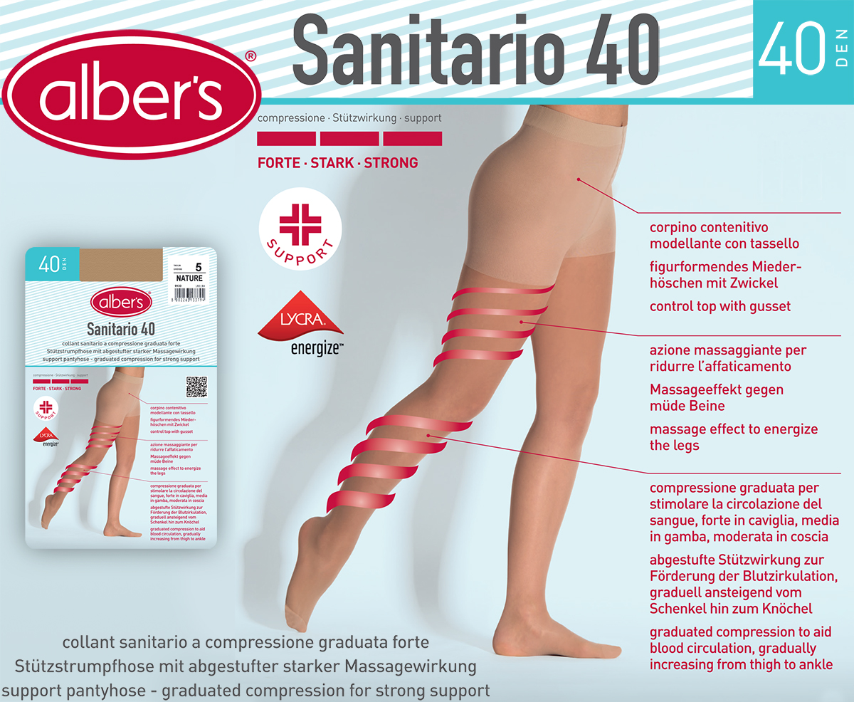 COLLANT DONNA SANITARIO 40 DEN LYCRA
