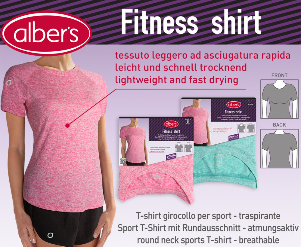 LADIES SPORT T-SHIRT FITNESS SHIRT
