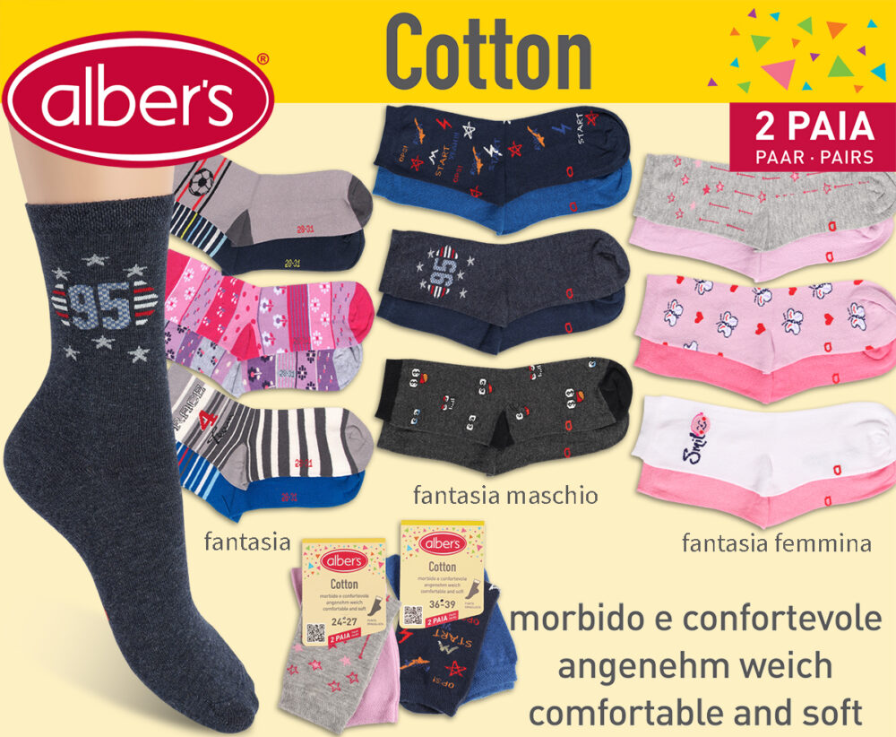 CHILDREN'S SOCKS COTTON 2 PAIRS