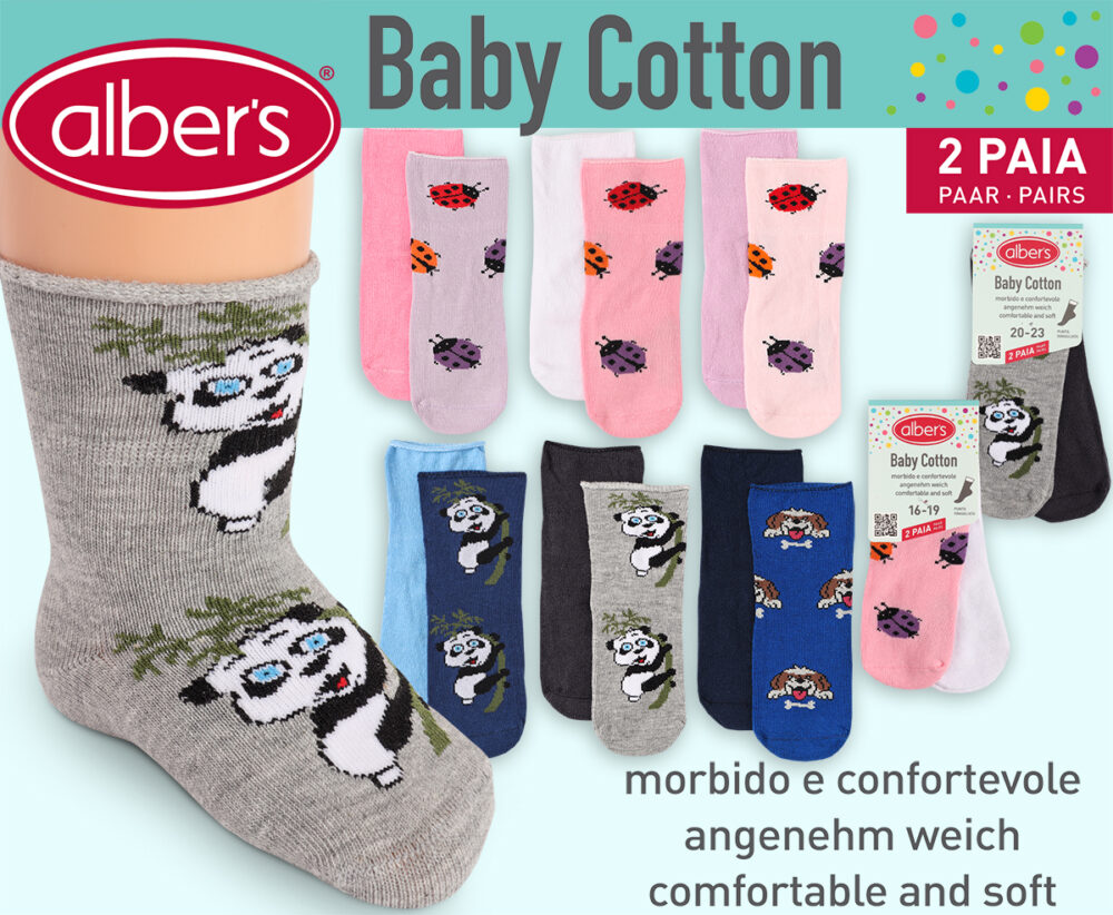 BABIES SOCKS COTTON 2 PAIRS