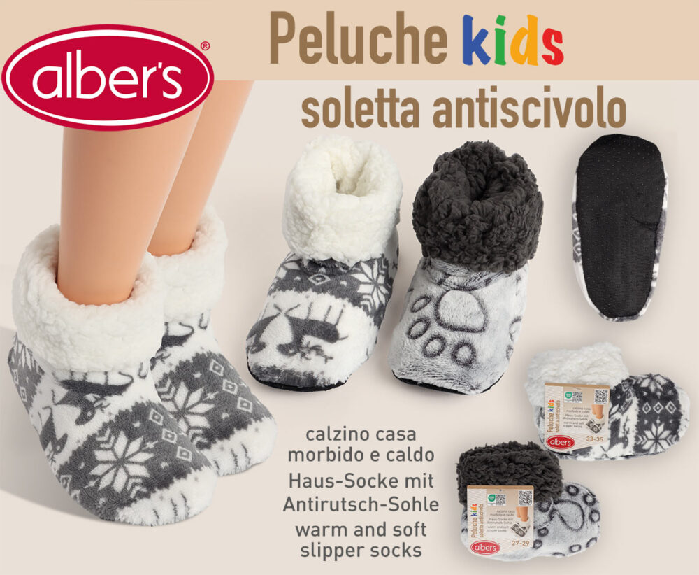 PELUCHE KIDS ANTI-SLIP SLIPPER