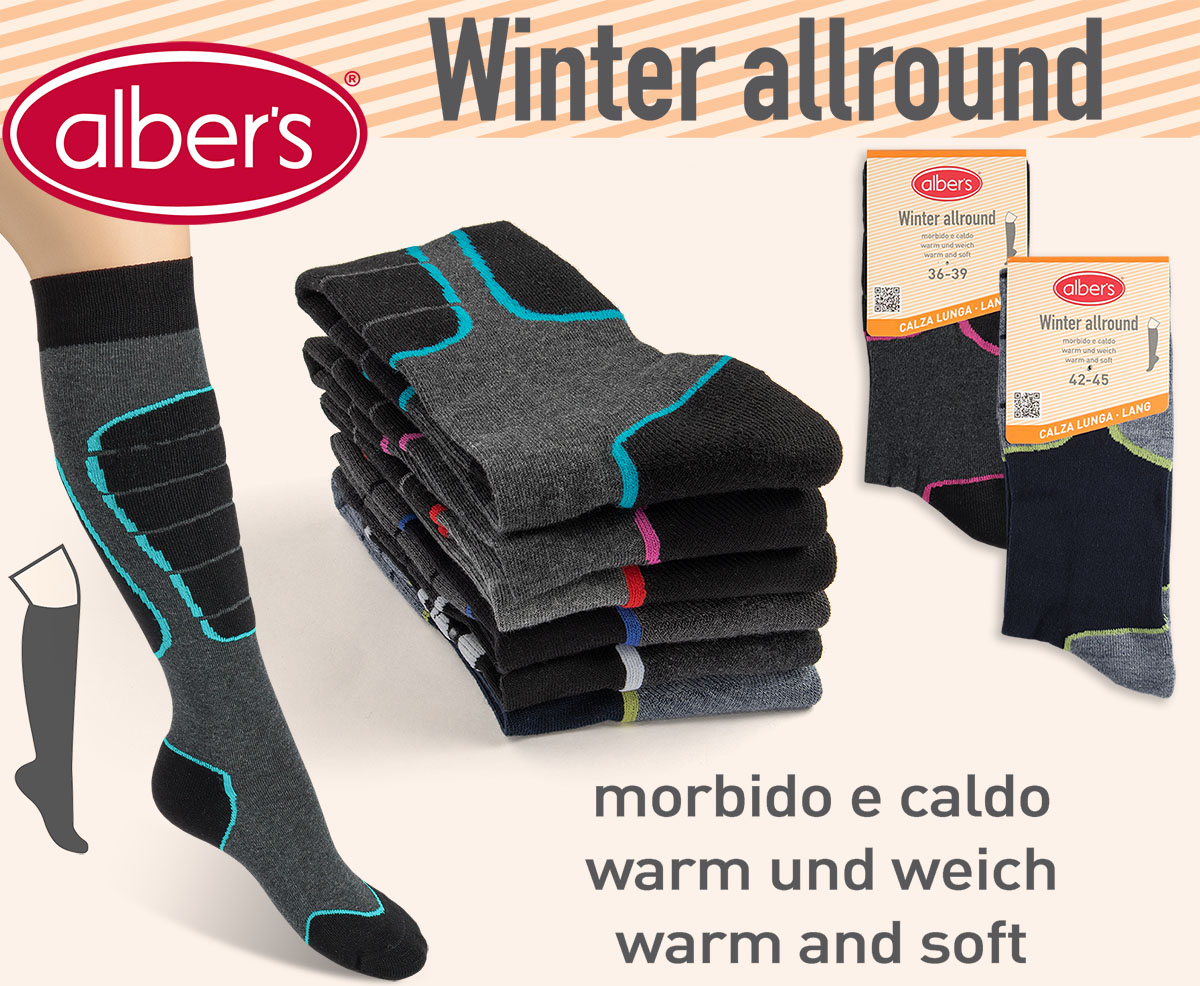 DAMEN & HERREN SOCKE LANG WINTER ALLROUND