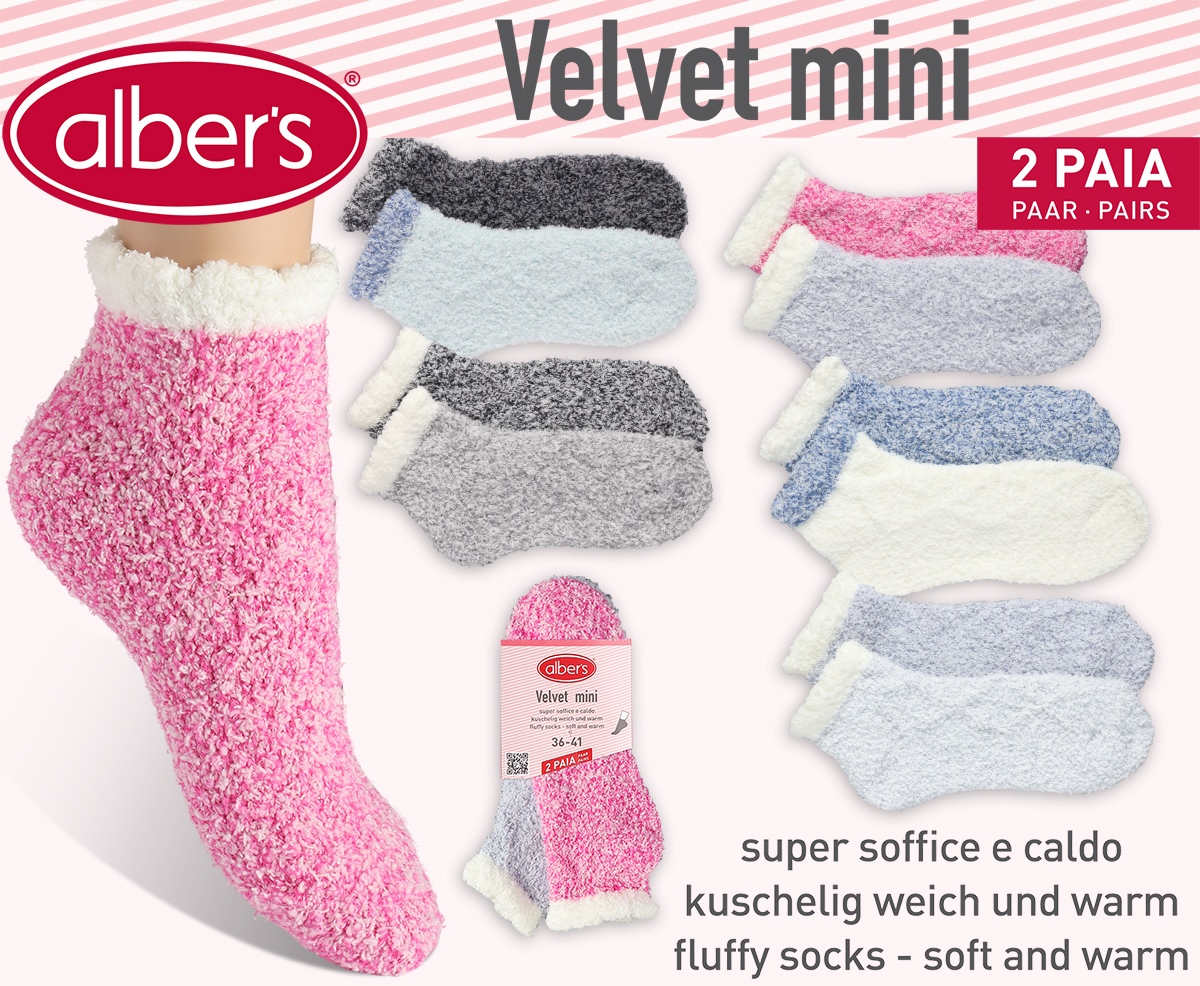 CALZINO DONNA VELVET MINI 2 PAIA