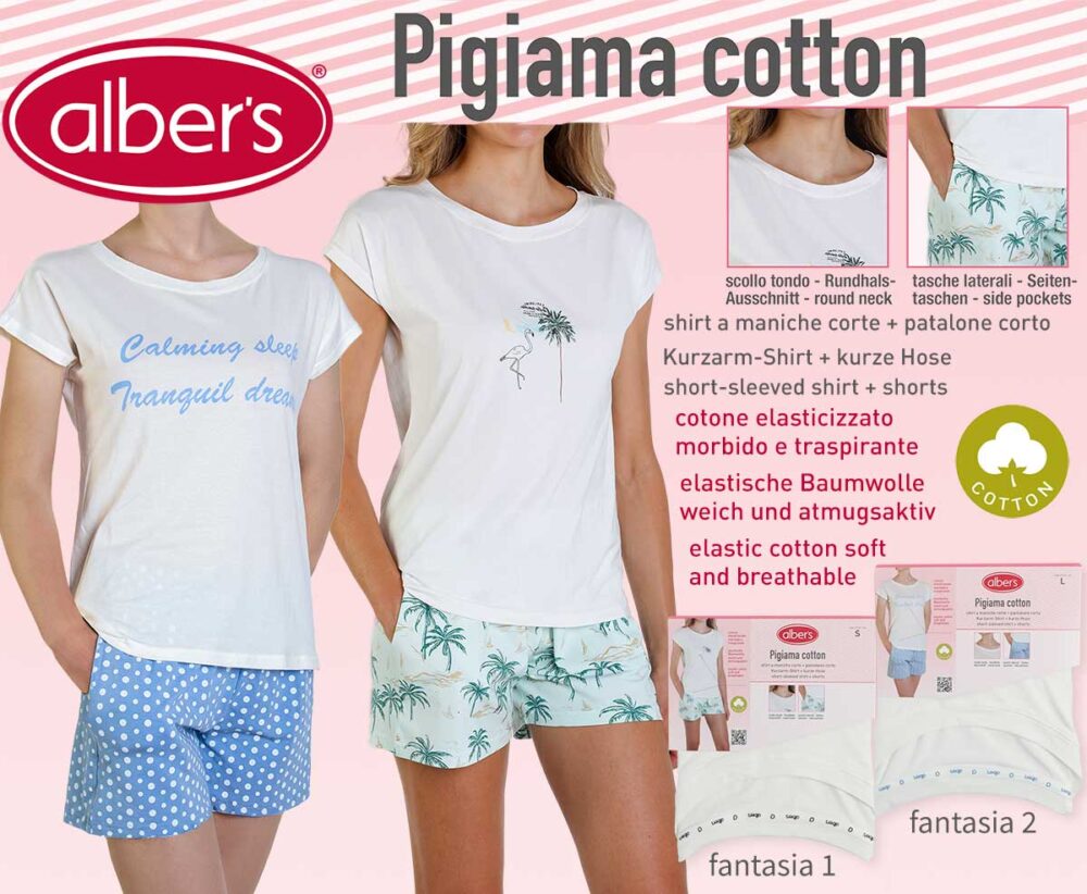 LADIES PYJAMA SET SHORT