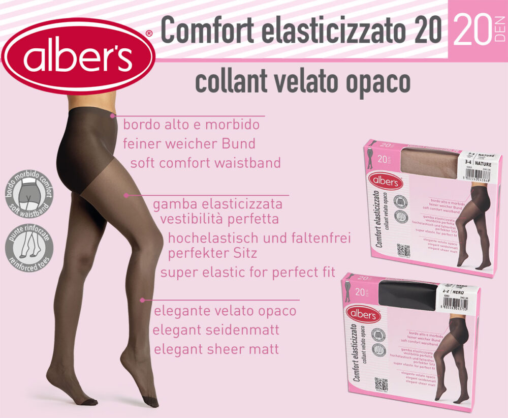 COMFORT ELASTICIZZATO 20 LADIES PANTYHOSE 20 DEN