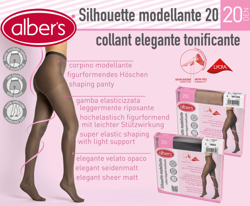 SILHOUETTE MODELLANTE 20 LADIES PANTYHOSE 20 DEN LYCRA