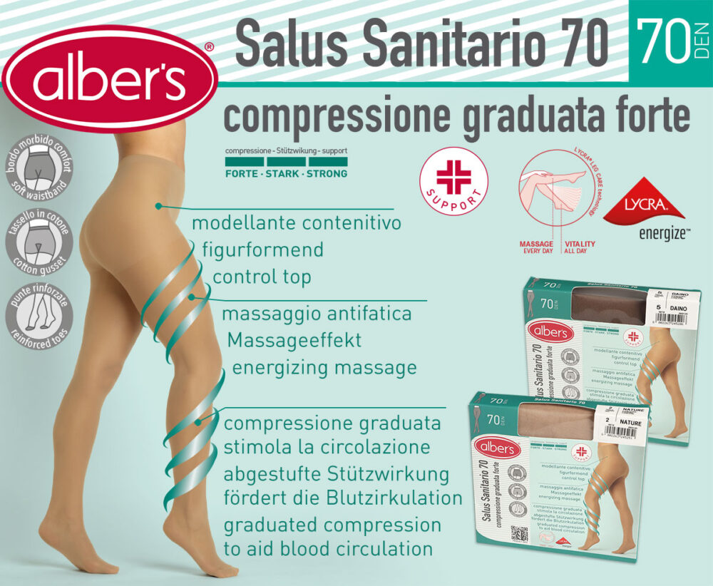 SALUS SANITARIO 70 LADIES PANTYHOSE 70 DEN LYCRA